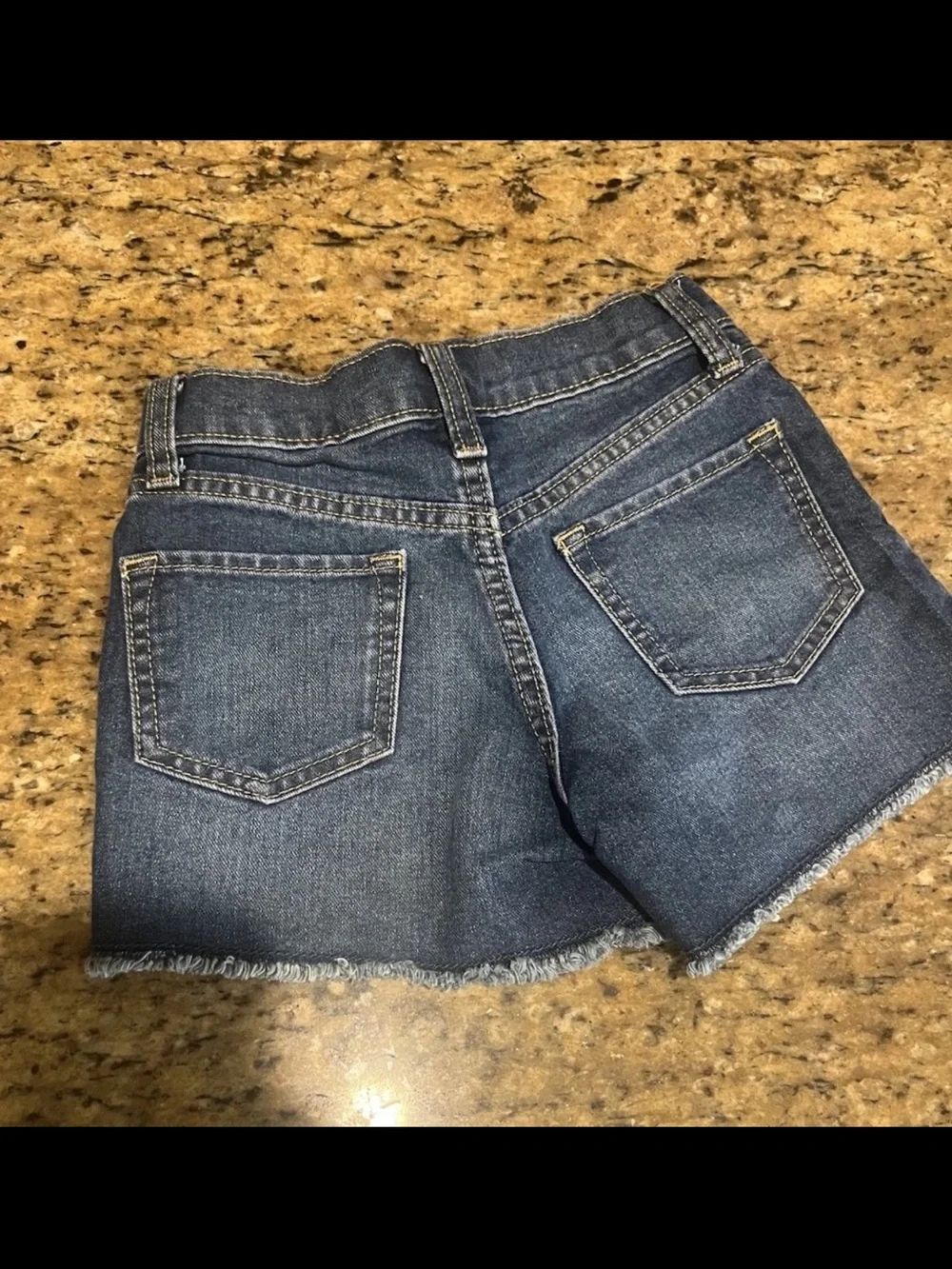 Old Navy High Rise Adjustable Waist Frayed Hem Shorts Girls 6